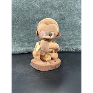 Original Shibaten Monkey With Banana 1960 Japanese Doll